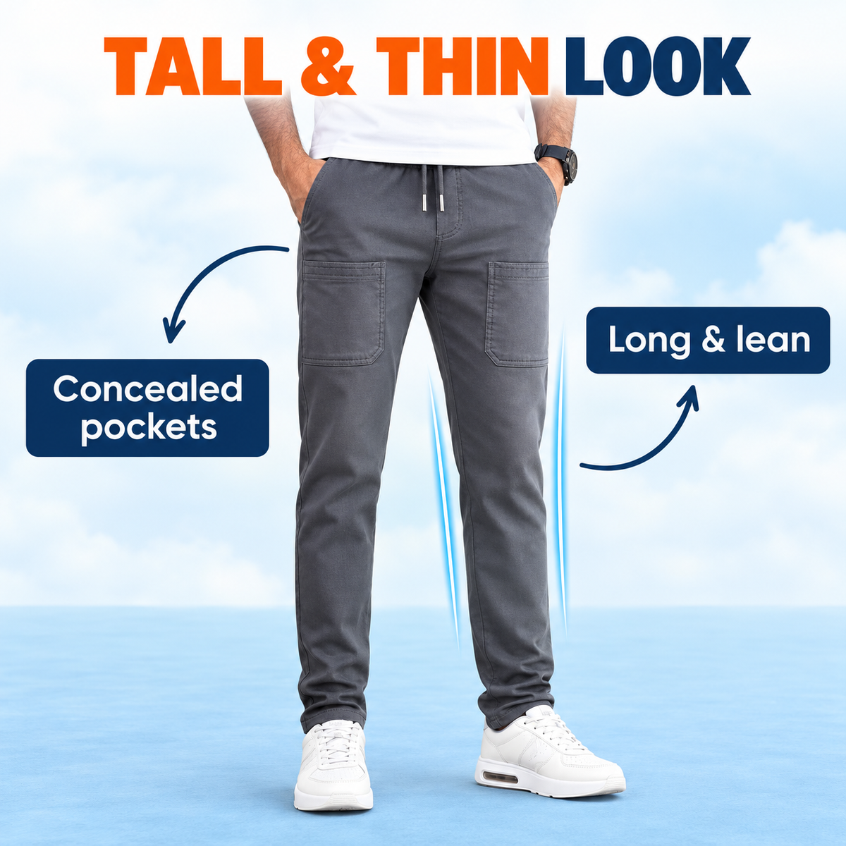 Fabulous Men's High Stretch Skinny Lycra Pants (Pack of 3) - Black, Dark-Blue And Grey Colors