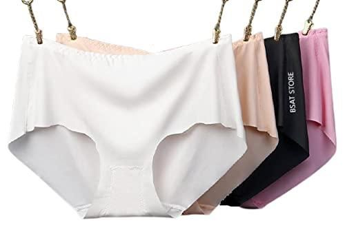 Women's Seamless Underwear for Women (Multicolor) (Pack of 4)Size = XXL