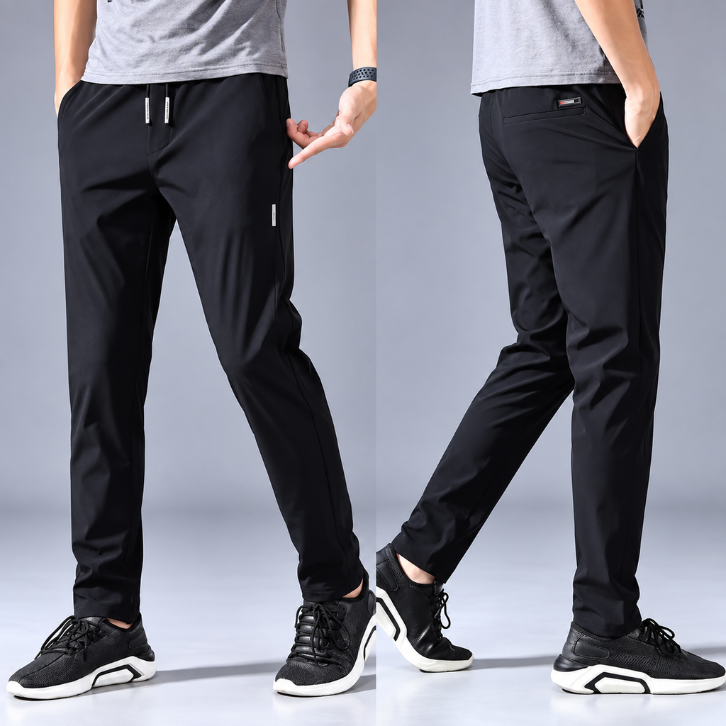 Pack of 3 Offer 😍 Premium-Quality Lycra Pants For Mens | Black, Dark-Blue And Grey Colors