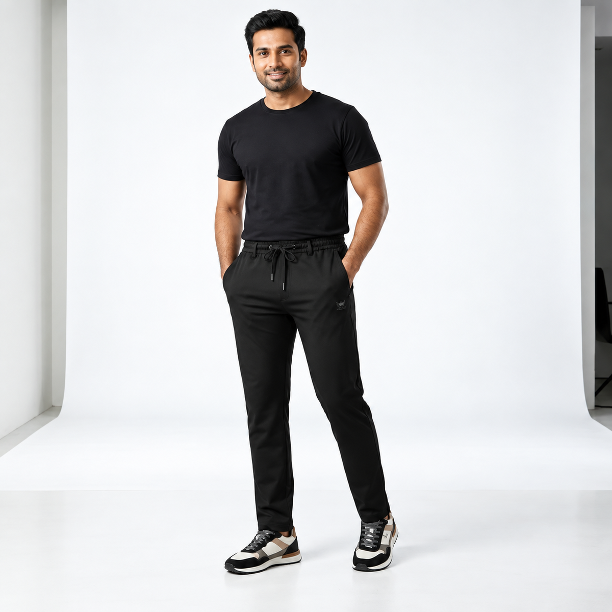 Pack of 3 Offer 😍 Premium-Quality Lycra Pants For Mens | Black, Dark-Blue And Grey Colors