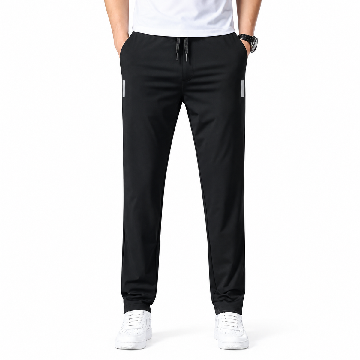 Pack of 3 Offer 😍 Premium-Quality Lycra Pants For Mens | Black, Dark-Blue And Grey Colors